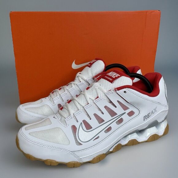 Nike Reax 8 TR Mesh White Chile Red Training‎ Shoes 621716-103 Mens Size 10 Men main image 4